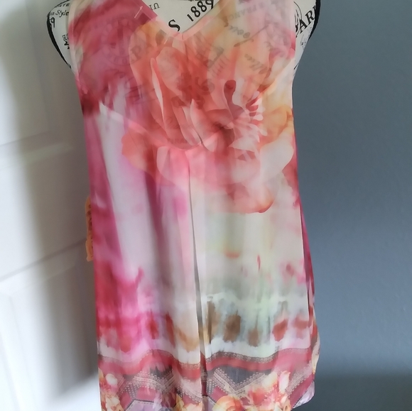 One World Chiffon Top - NWT - Picture 2 of 5